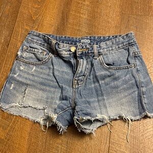 BDG Distressed Blue Jean Shorts